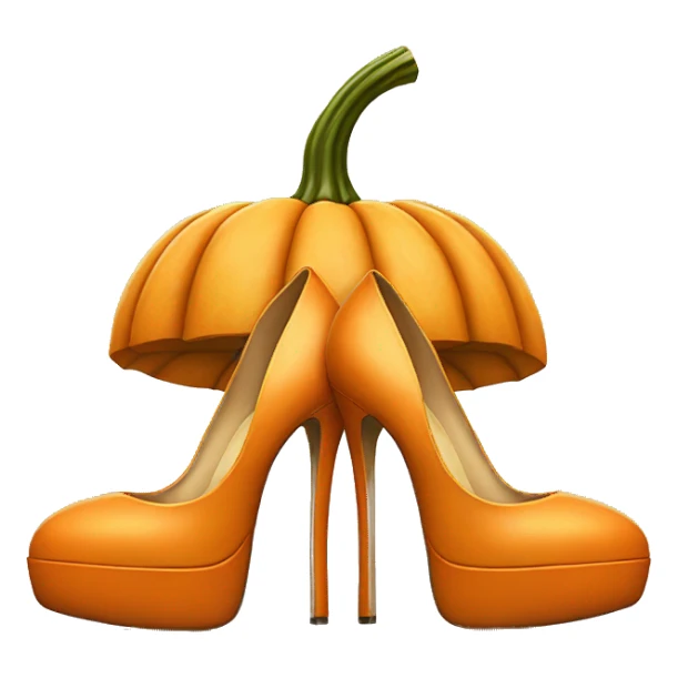 Pumpkin wearing high heels sticker