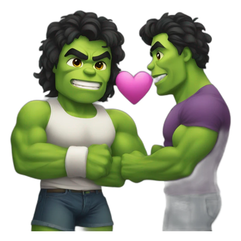 Hulk in love sticker