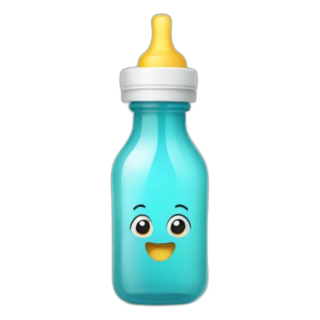 Baby bottle sticker