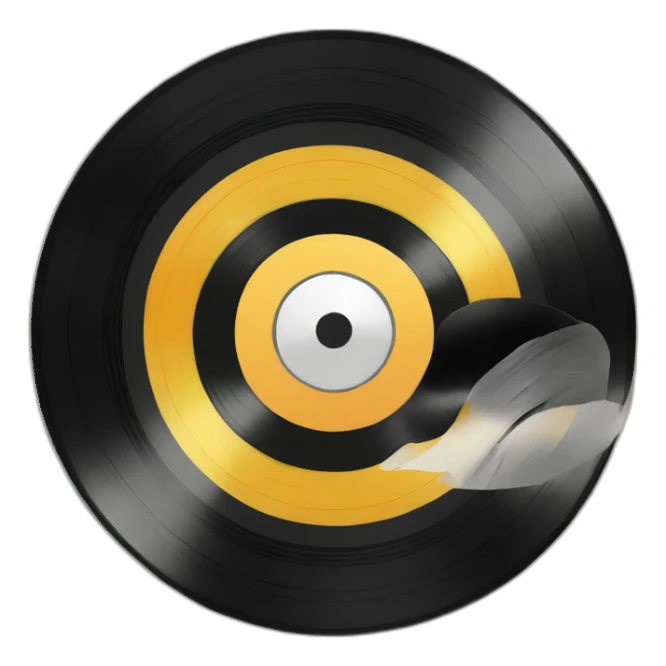 Vinyl record sticker