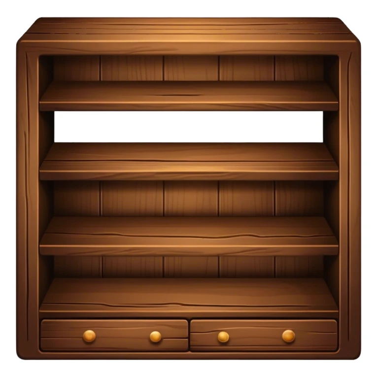 wooden shelf sticker