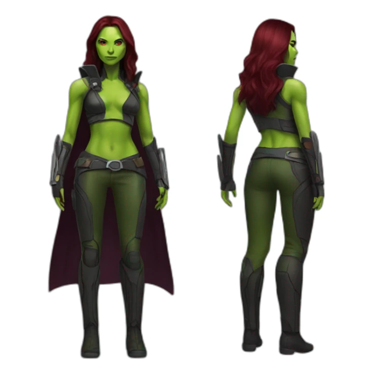 Gamora full body sticker