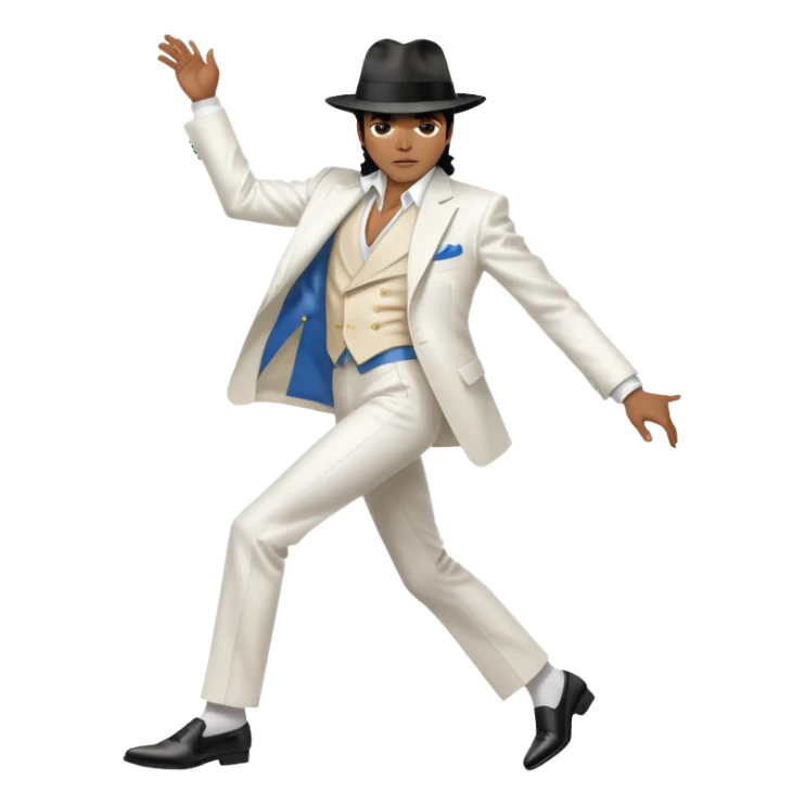 Michael Jackson doing the smooth criminal lean sticker