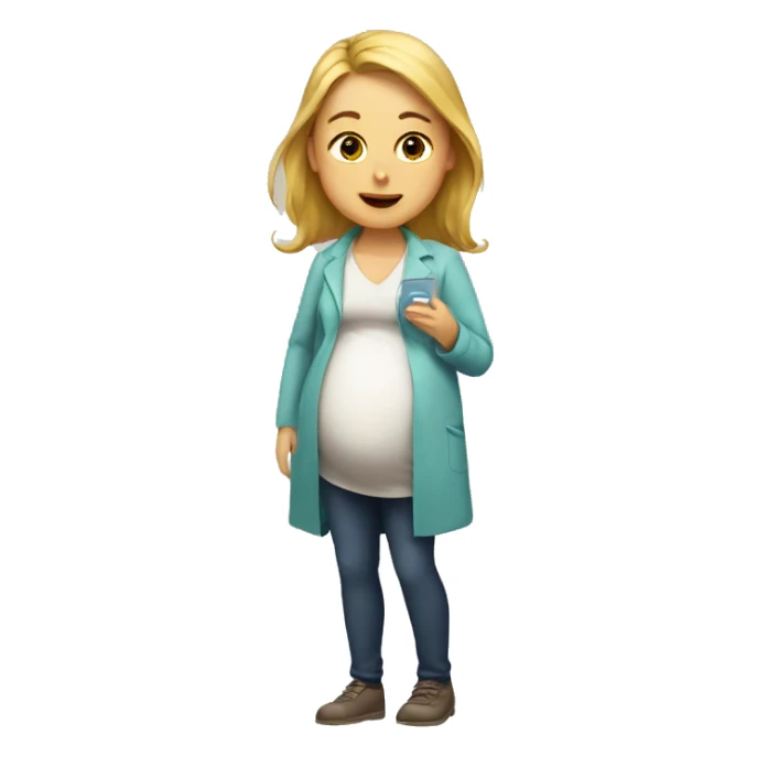 Pregnant test sticker