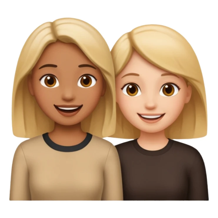 Talking two girl sticker