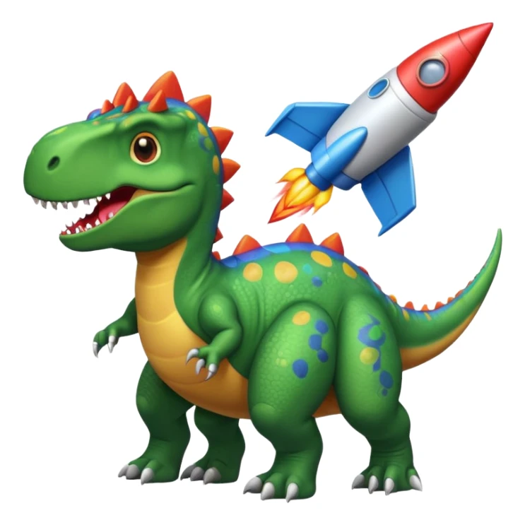 Dinosaurs with Rockets sticker