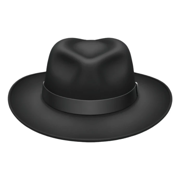 black hat no human sticker