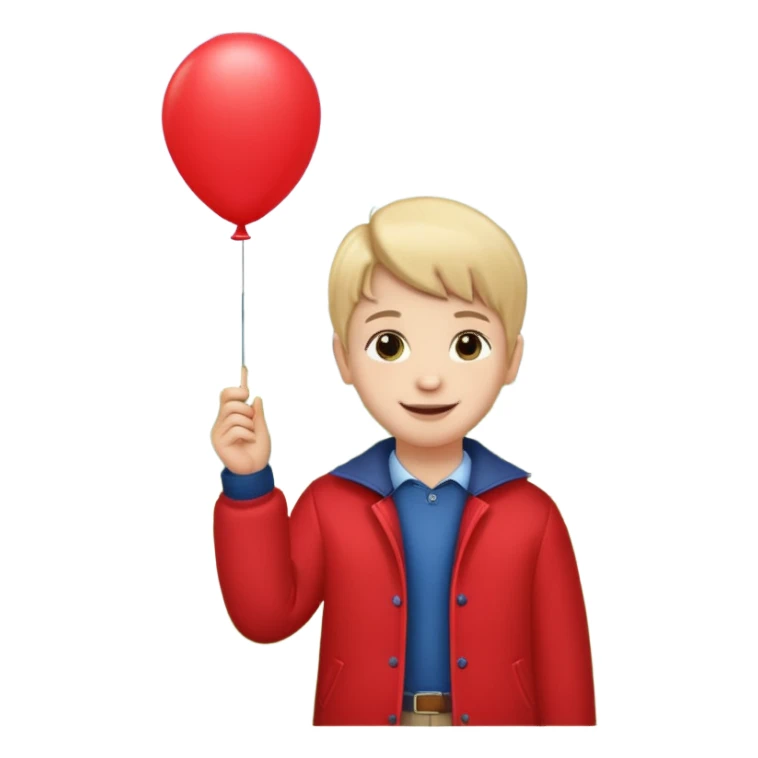 Child + balloon, Park Visitors. sticker