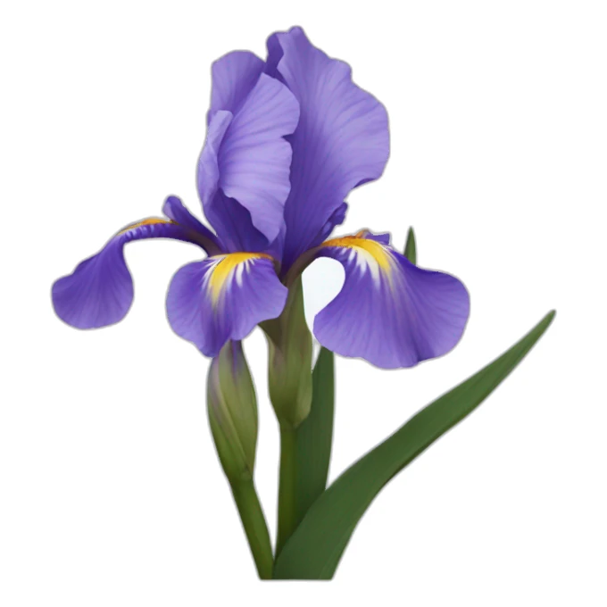 Iris flower on Olympus sticker