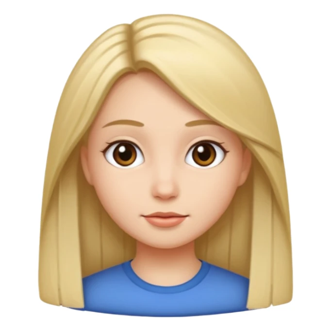 Chica de pelo lacio sticker