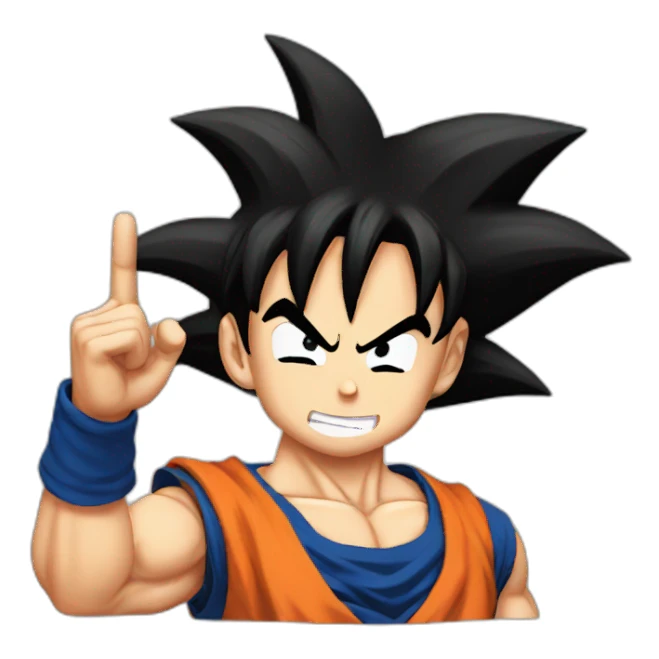 goku salute sticker