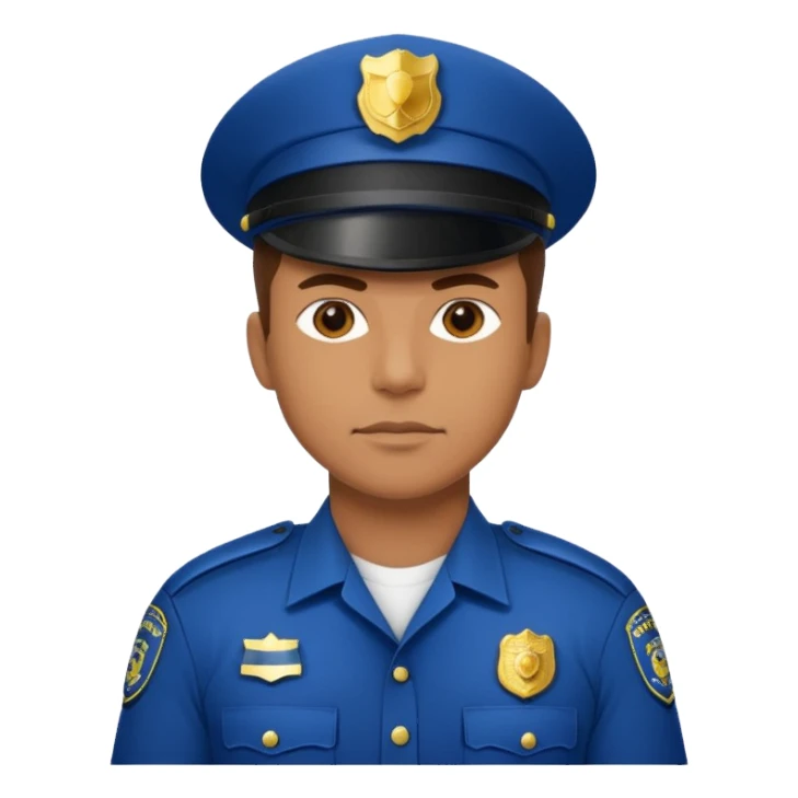 muscular police sticker