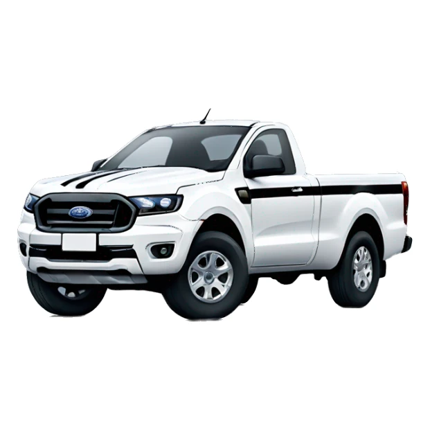 Ford ranger with black stripes sticker