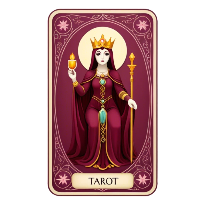  tarot Burgundy sticker