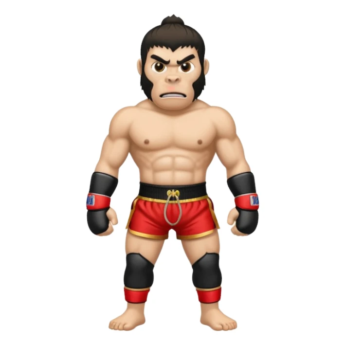 king kong muay thai shorts sticker