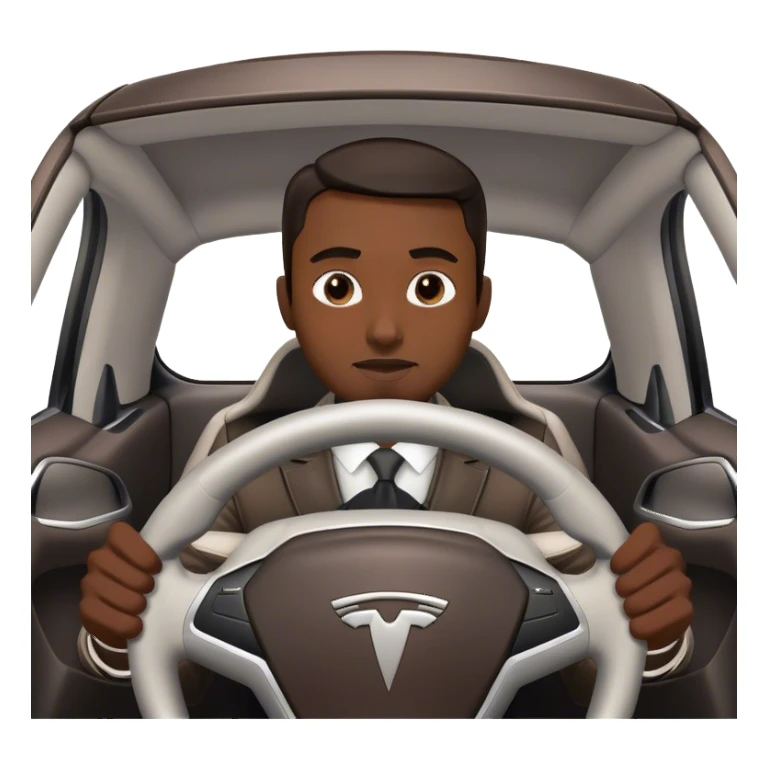 tesla car indian man sticker