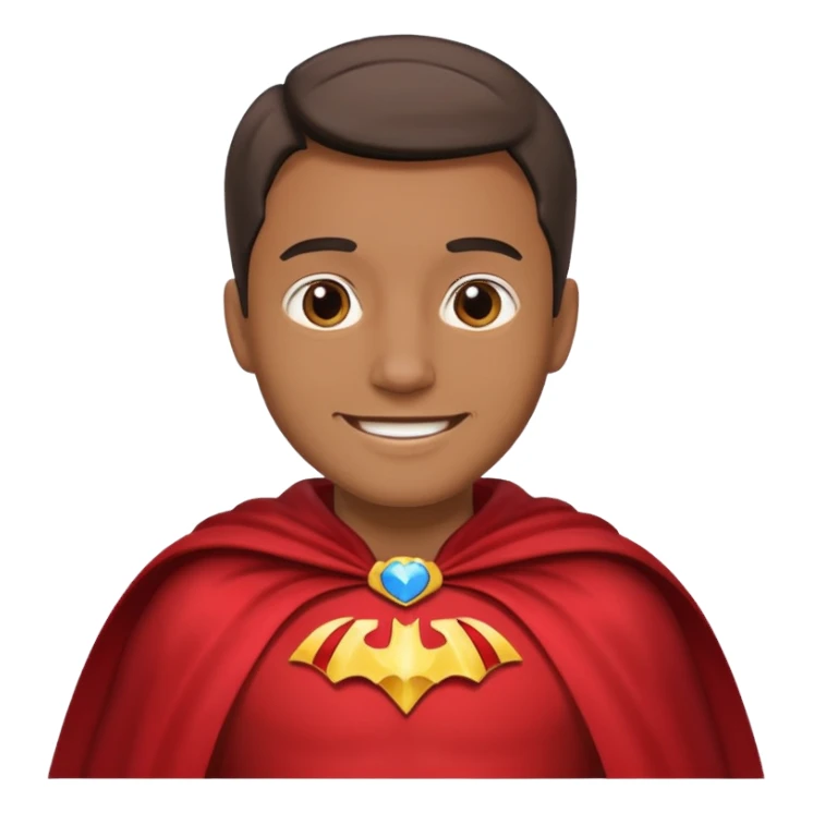 Caped Hero fake sticker
