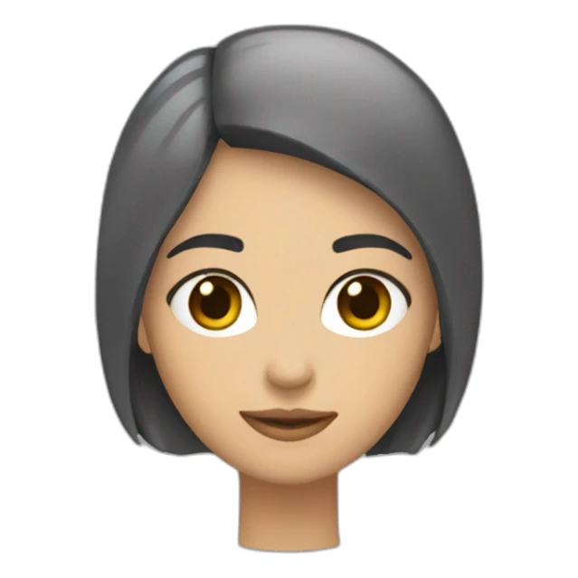 persona morena, con corte mohicano sticker