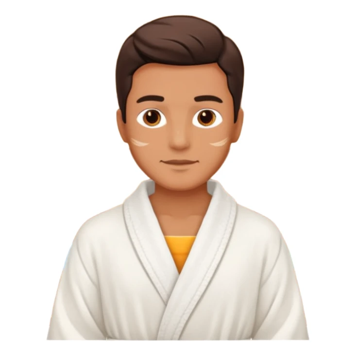 skincare routine man spa sticker