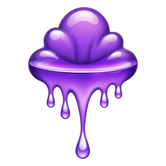 glitter purple remedy sticker