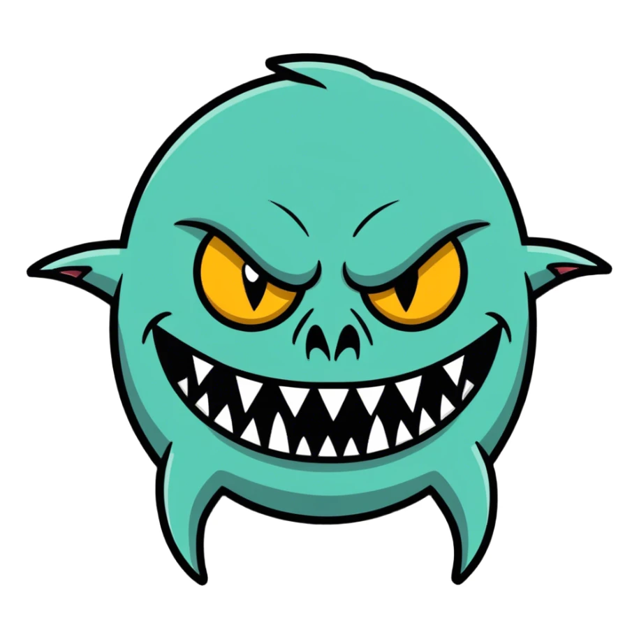 ugly monster  sticker