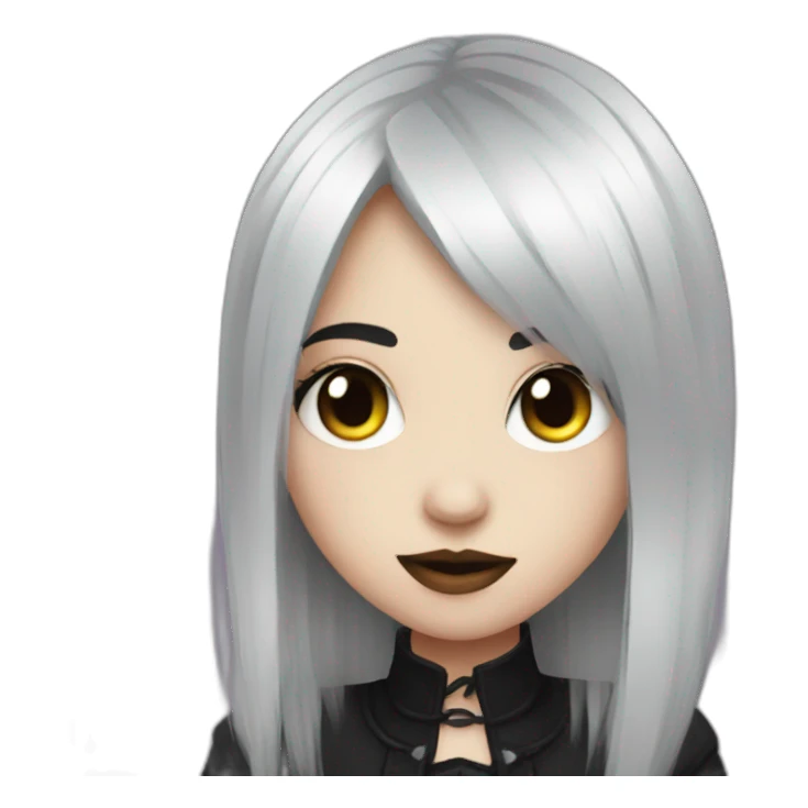 cute goth girl sticker