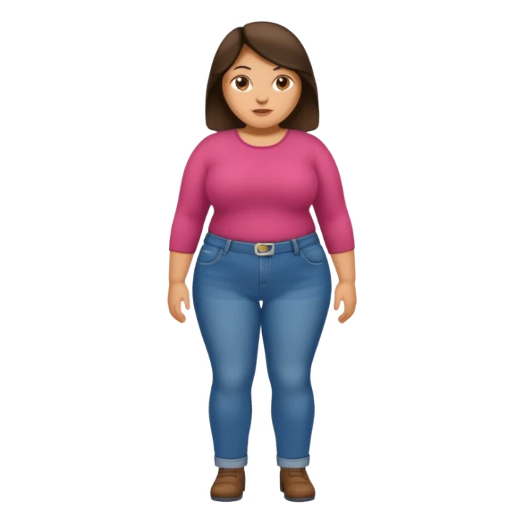 Fat brunettes in jeans sticker