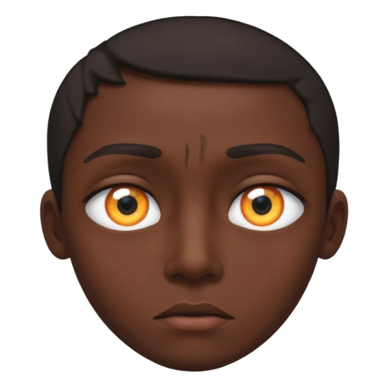 глаз, в зрачке которого отображается как падает человек  sticker