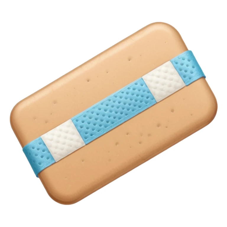 a tan band aid sticker