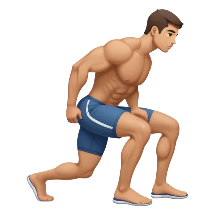 side-view man weighted glute-bridges sticker
