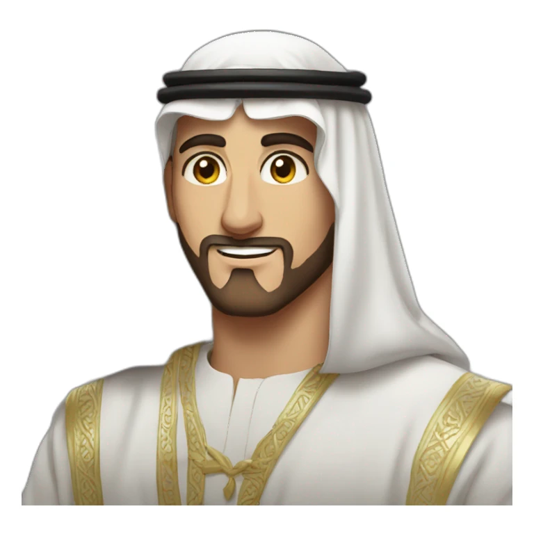 MR. Beast wearing Arab Saudia clothes sticker