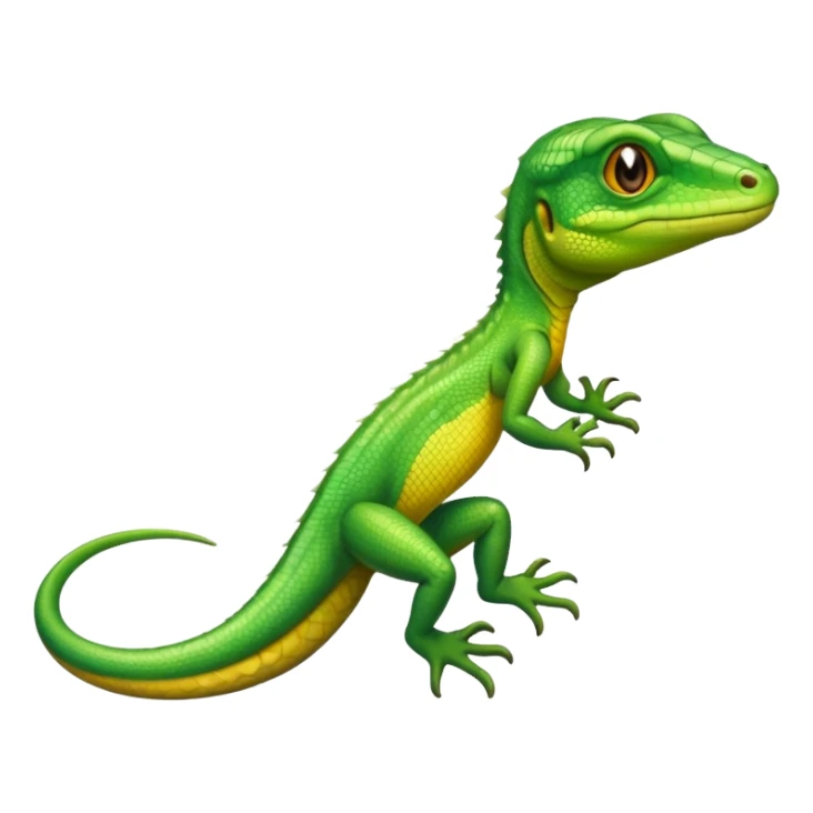 Cartoon looking lizard. No scales  sticker