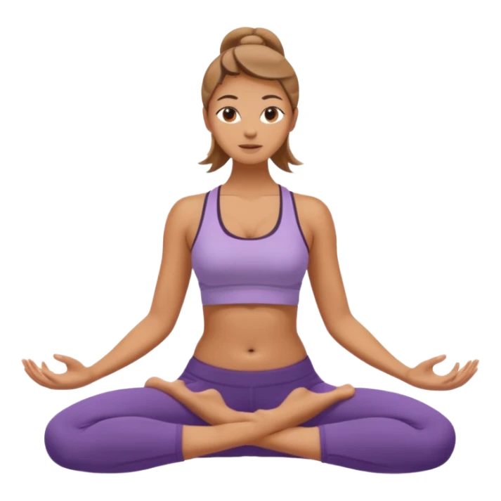 donna che fa yoga gambe icrociate sticker