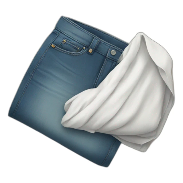 Clothes on the floor folded sticker