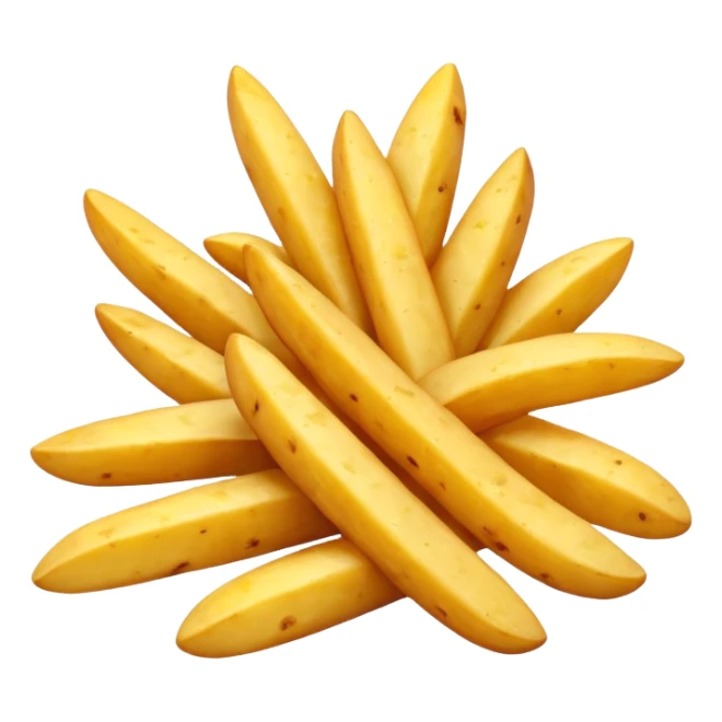 yellow patato fries sticker