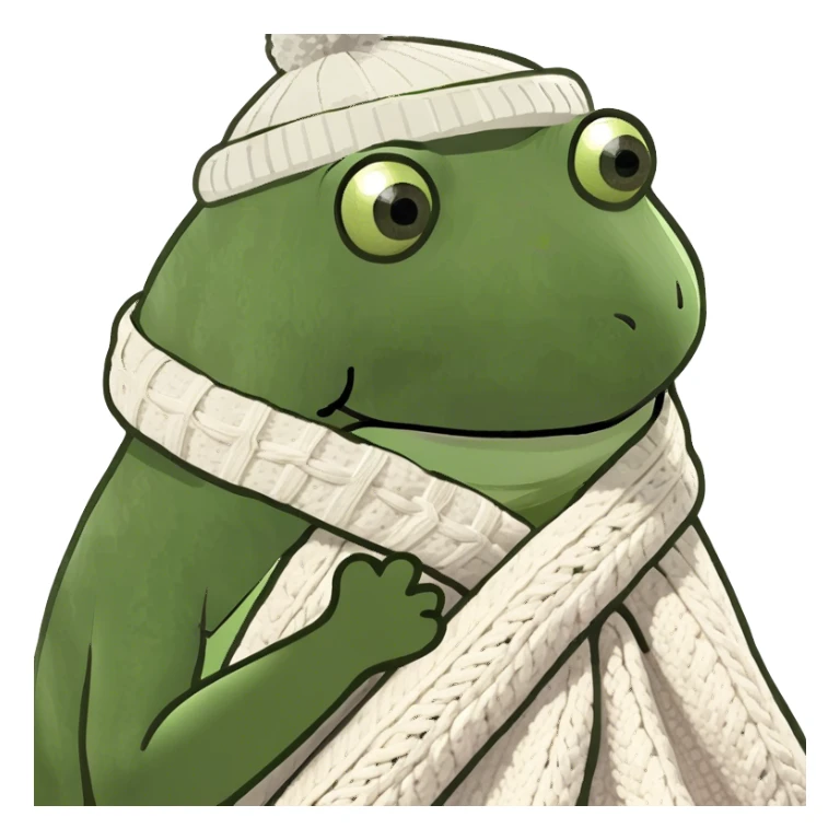 wrapped in a blanket, cozy sticker