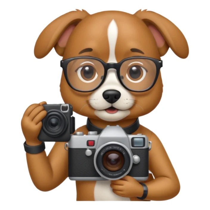 dog photographer sticker