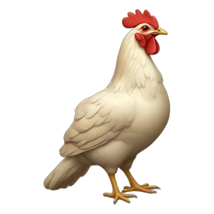une poule sticker