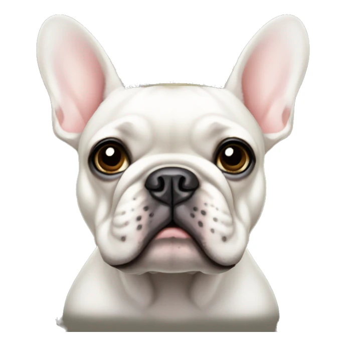 French bulldog with tiara sticker