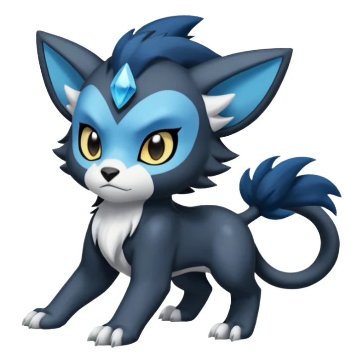 Luxray-Absol-Dewott-fusion sticker