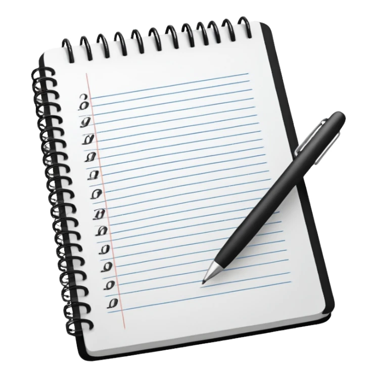 open notebook with Cyrillic letters sticker