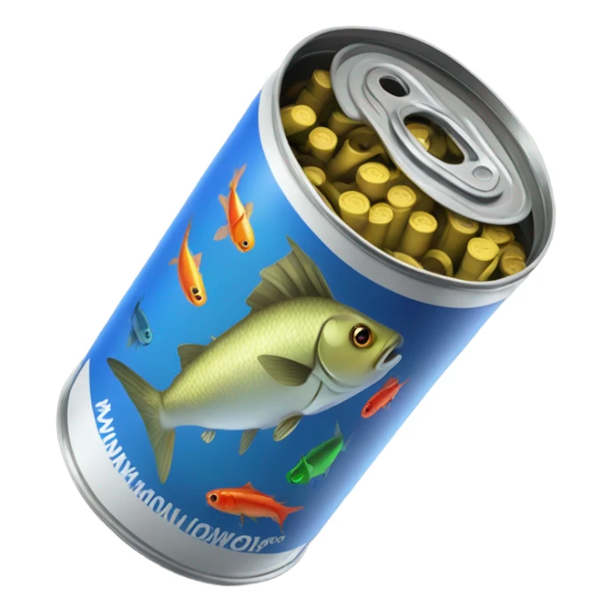 fiah bait can sticker