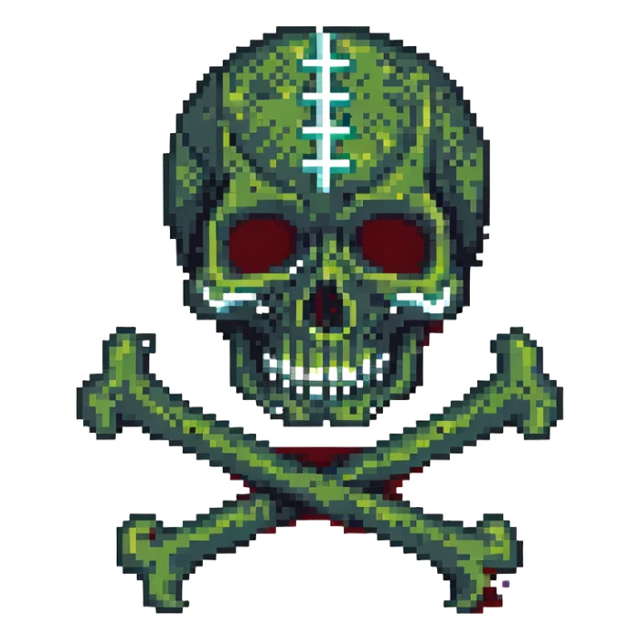 skull with crossbones sticker