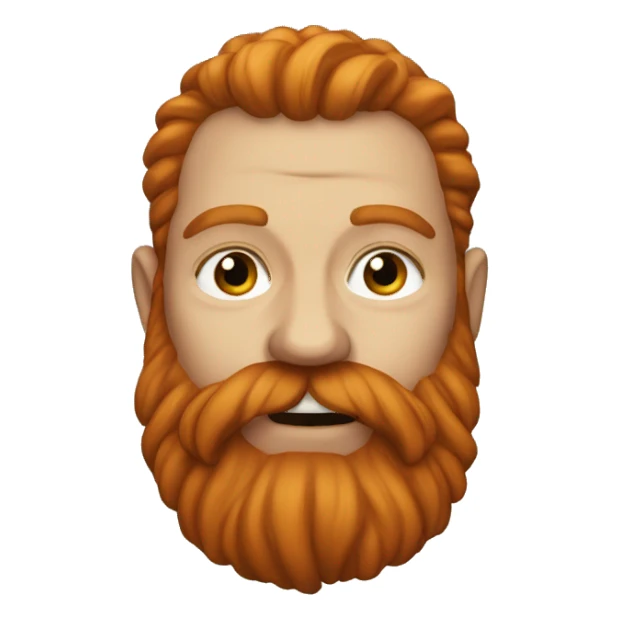 a rogue dwarf with a long ginger  beard sticker