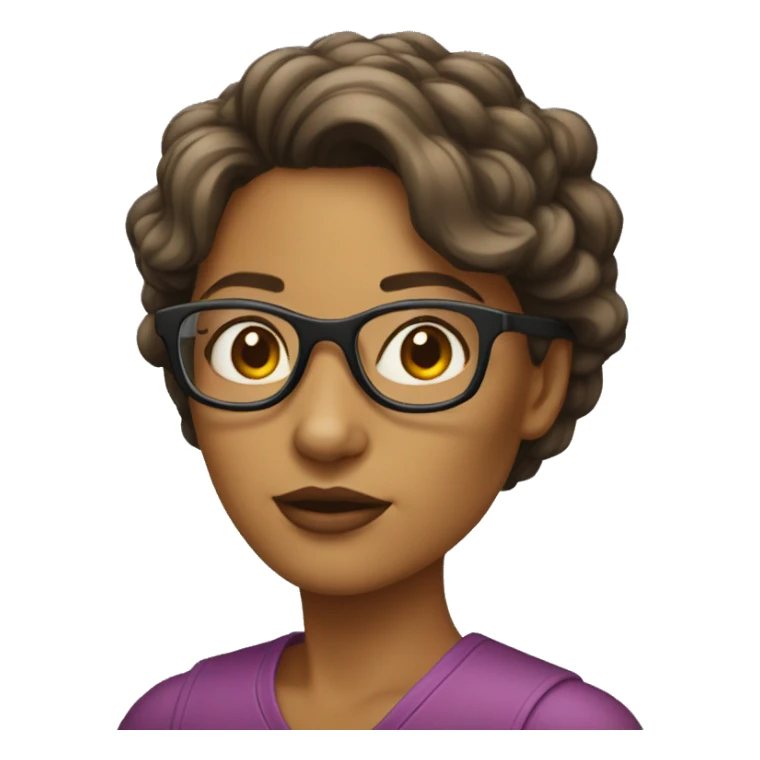 Uma mulher de oculos sticker