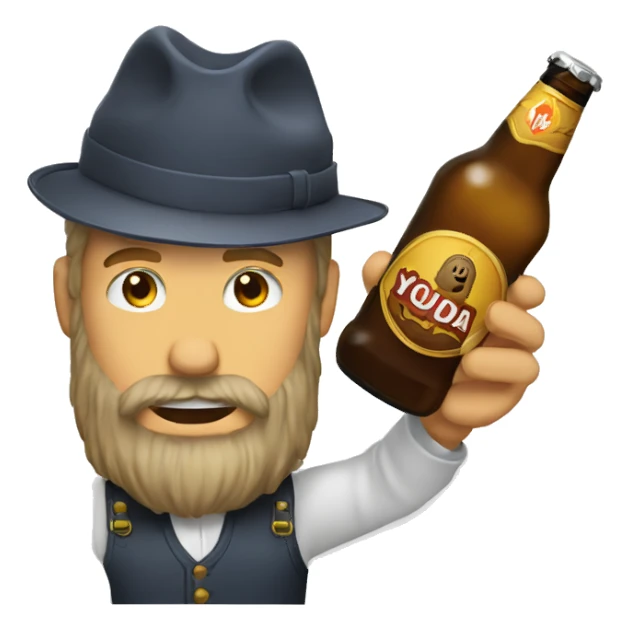 Youda bois une bière  sticker