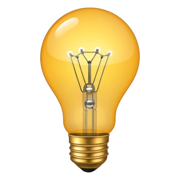 light bulb with small network nodes around sticker