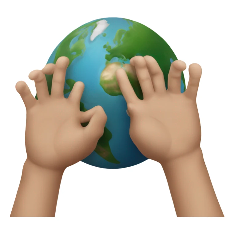 pinching the earth sticker