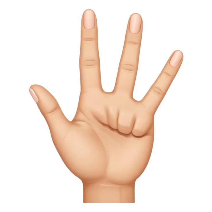 main  avec TROIS doigts du milieu levés   sticker