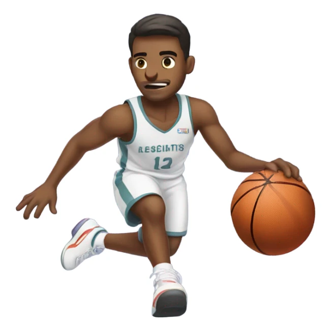Basketball Player shooting sticker